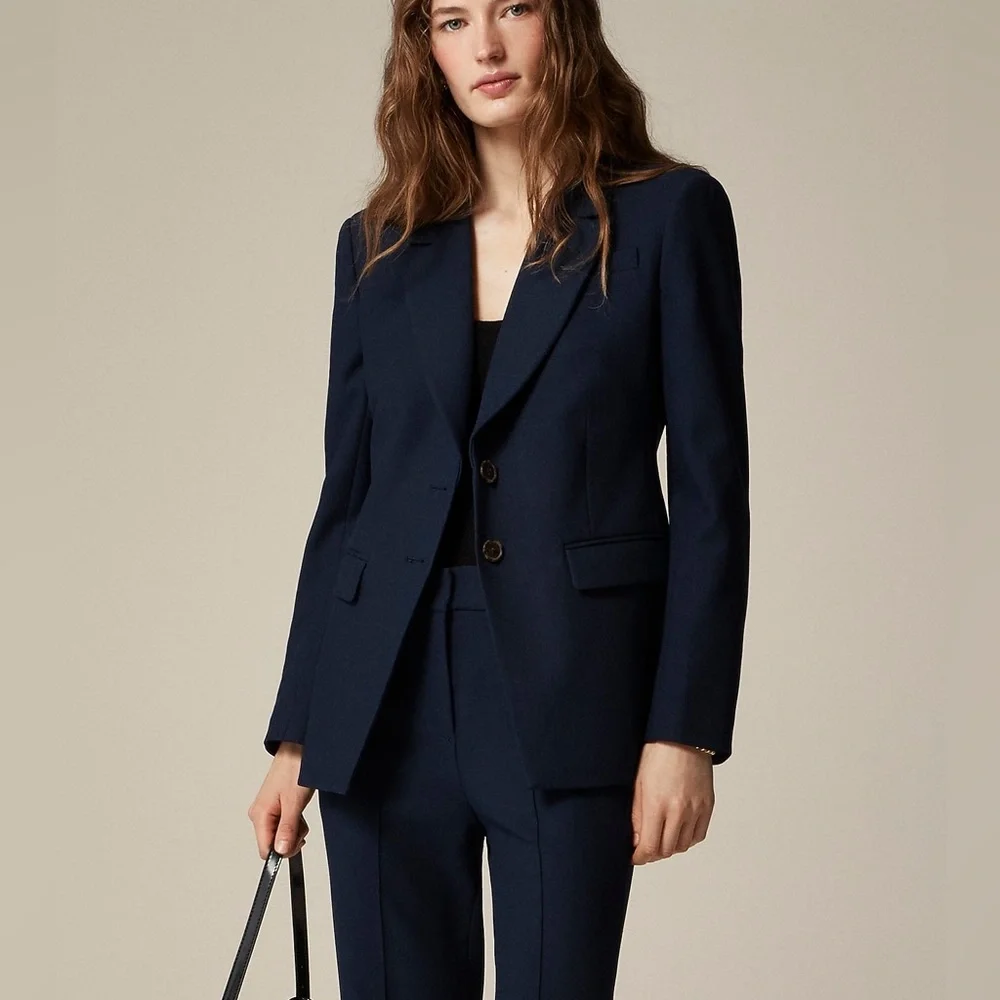 NWT J. Crew Navy Blue Madelyn Blazer In Four-Season Stretch Womens Sz 24